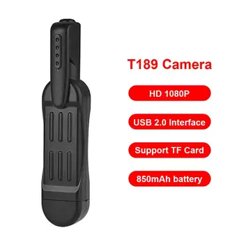 T189 USB 2.0 Pen Mini Kamera HD 1080P vaizdo Kamera, Vaizdo magnetofoną, Parama TV OUT Paramos Kintamasis Įkrovimo Ir Įrašymo Funkcija