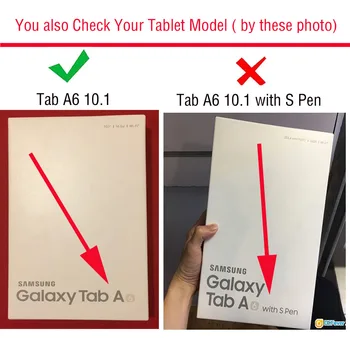 Tab A6 10.1 SM T580 T585 T587 360 Sukasi Padengti - ForSamsung Galaxy Tab 10.1 2016 Tablet multi angelas stovi padengti atveju