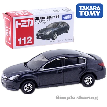 Takara Tomy Tomica Subaru Legacy B4 Automobilis 1:60 Nr. 112 DieCast Karšto Modelio Rinkinio Miniatiūriniai Juokinga Vaikams, Žaislai Kolekcionuojamų