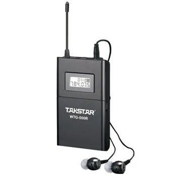Takstar WTG500 UHF Belaidžio garso sistemą, kelionių gidas / Sinchroninio vertimo / Mokymas 1 Siųstuvas + 4 Imtuvai