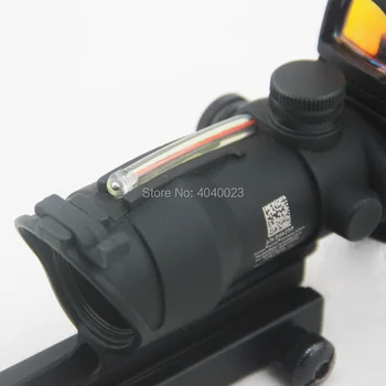 Taktinis ACOG 4X32 Ląstelienos Šaltinis Red Optinio Pluošto Šautuvas taikymo Sritis Su RMR Micro Red Dot Akyse Pažymėta Versija