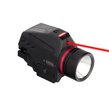 Taktinis LED Ginklas Gen Šviesos Žibintuvėlis Red Dot Lazerio Žvilgsnio Karinio Airsoft Pistoletas, 20mm Geležinkelių Mini Pistoletas