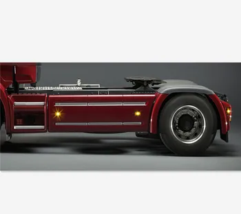 Tamiya scania sunkvežimių pusėje sijonas led lempa 1/14 masto rc scania actros r620 56323 r470 traktoriaus priekabos sunkvežimių