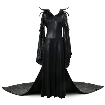 Tamsiai Ragana Maleficent Cosplay Kostiumų suaugusioms Moterims Didelio Laipsnio Helovinas Šalis Cosplay Kostiumų Maleficent Suknelė