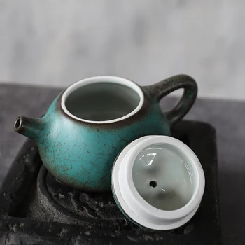 TANGPIN žalia keramikos arbatinukas tradicinės kinų arbatos puodą 125ml