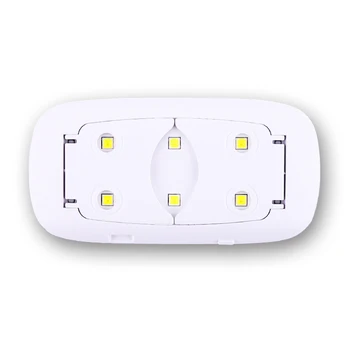 Taoye teemo 6W Mini Nagų Lempa Rausva Balta Nagų Mašina, Džiovintuvas UV LED Lempos Nešiojamų Micro USB Namuose Naudoti Džiovinimo Lempa Nagų dailės priemonės
