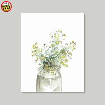 Tapybos numeriai meno dažų skaičių Augalų, gėlių šiuolaikinės mažų šviežių tapyba, jūsų svetainė yra elegantiškas ir moteriškas