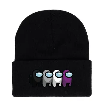 Tarp Mūsų Žaidimas išoriniai įrenginiai Žiemos Skrybėlę Moterys Vyrai Megzta kepurė Šilta, Minkšta Hip-Hop Kepuraitė Mados Visas rungtynes, Skrybėlę