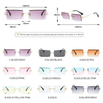 Taškus Stačiakampis, Akiniai nuo saulės Moterims Mados Aikštė Prekės Glassrs Atspalvių Vyrų Moteris, Saulės Akiniai 2020 Oculos de sol UV400