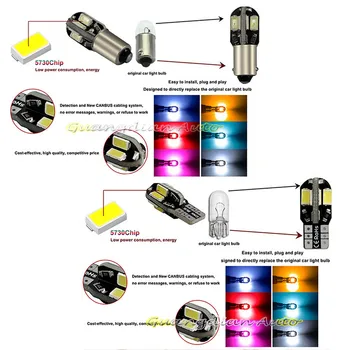 Tcart 6 x Klaidų Balta Interjero LED Šviesos Paketas Rinkinys, Skirtas 