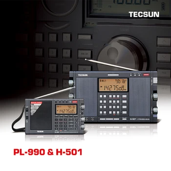 Tecsun PL-990 Nešiojama Stereo Radijo Aukštos kokybės Full Band Digital Tuning FM AM Radijo SW SSB su 