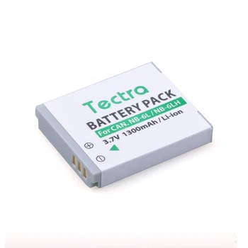 Tectra 2vnt 1300mAh NB-6L NB-6LH Baterija, Canon PowerShot sx230 D10 D20 sx260 ELPH 500 HS S90 SD770 SD980 NB6L Baterija