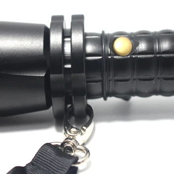 Teleskopinis Baton žibintuvėlis ,Fitneso savigynos Baton Plieno Q5 LED, specialiosios žvejybos,medžioklės,pėsčiųjų,kempingas