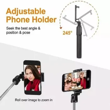 Teleskopinis Selfie Stick Bluetooth Nuotolinio Valdymo Trikojo Monopodzie HandPhone Live Photo Laikiklis iPhone Samsung Fotoaparatas