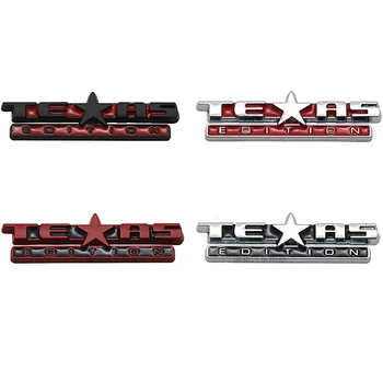 Texas Edition 4X4, Automobilio Emblema už Jeep Grand Vadas Kompasas Cherokee Wrangler Renegade Metalas Chrome Vairas Lipdukas