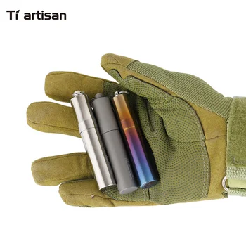 Ti amatininkas Titano dantų krapštuką, Bakas Vandeniui Tablečių dėžutė Eco-friendly Ultra light Nešiojamas su Keychain 6 Dydžių Parinktis