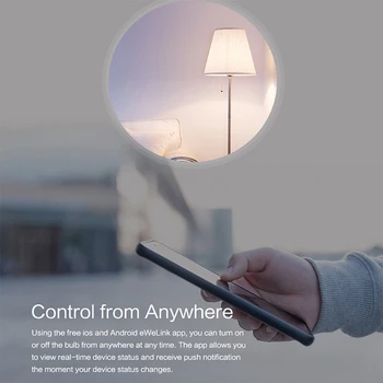 Timethinker Smart LED WiFi Lemputės Ewelink APP 5.5 W LED Lempos, E27 Šiltai Šalto Šviesos Pritemdomi Suderinama su Alexa 