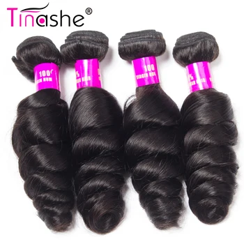 Tinashe Plaukų Brazilijos Plaukų Pynimas Ryšulių Remy Human Hair Banga 4 Ryšulius, Plaukų Audimo Pratęsimo Natūralių Spalvų Prarasti Banga Ryšuliai