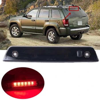 Tinka 05-10 Jeep Grand Cherokee LED Trečiųjų 3 Liekamosios Stabdymo Žibintas Galinio Stop Žibinto Juostelė Juoda/Raudona
