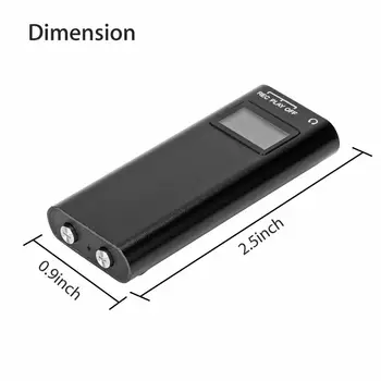 TIPTOP Mini Diktofonas 8GB Garso Diktofono Įrašymo į USB Įrenginį, MP3 Grotuvą su OLED Skardžiai