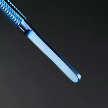 Titano Microsurgical Priemonė Platforma Vingiuotos Linijos Tiesios Linijos tweezer 14cm Mobiliųjų telefonų remontas tweezer galvos plotis 0,15 mm