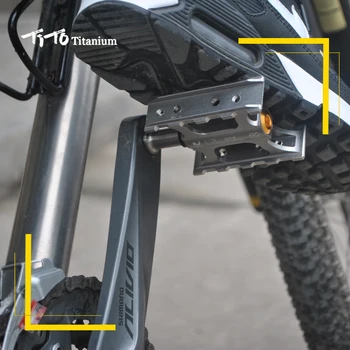 TiTo mini titano lydinio ašis koja dviračių pedalus dviračių pedalus kojos lauko sporto MTB kelių dviratį dviračiu dviračių titano pedalas