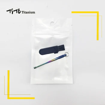 TiTo naujas atvykti karšto pardavimo 1pcs titano lydinio earpick bauda kūrinys, titano lydinio earpick