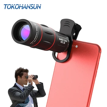 TOKOHANSUN 18 X Teleskopas Zoom Mobiliojo Telefono Lęšis iPhone Samsung 