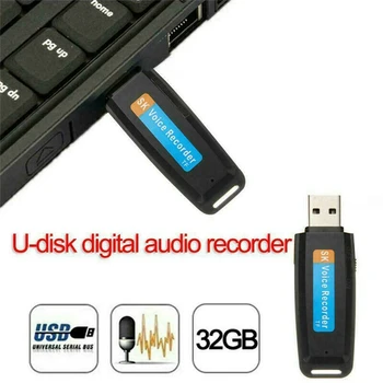 Top U-Disko Skaitmeninio Garso Diktofonas Pen Įkroviklis, USB 