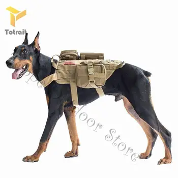 TOtrait Karinis Taktinis Šuns Pakinktai K9 Darbo Šunį Vest Pėsčiųjų Žygiai, Medžioklės Lauko Karinius Mokymus Vidutinis Didelis Šunys