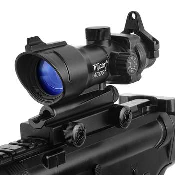 Trijicon ACOG 1X32 Red Dot Akyse Optinis uoksai ACOG Red Dot taikymo Sritis Medžioklės Monokliai Su 20mm Geležinkelių Airsoft Pistoletas