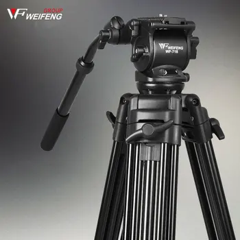 Trikojo Weifeng WF-718 Profesionalus Kameros Stovas 1.8 Metrų Trijų Fotoaparato Trikojo Kelionės Nešiojamų Aliuminio Trikojis, Skirtas SLR