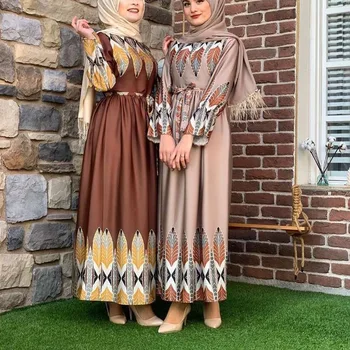 Turkijos Musulmonų Ramadano Abaja Moterų Suknelė, Hijab Eid Musulman Maroko Kaftan Nėriniai-up vestidos Djellaba Jubah Skraiste Islamo Apranga