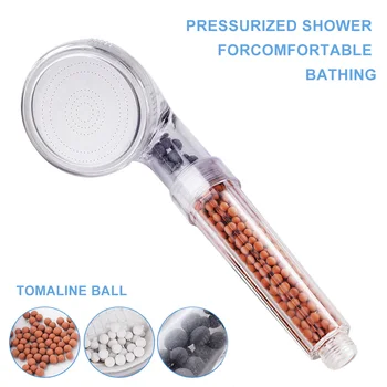 Turmalinas Filtras kamuolius aktyvus neigiamų jonų Vandenį taupanti dušo galvutė смеситель для ванной purškimo dušo mikrogranulės
