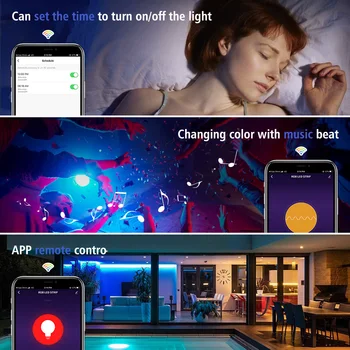 Tuya Smart Gyvenimo APP 5V-24V WiFi 4 Pin RGB LED Šviesos Juostelės Belaidžio Nuotolinio valdymo pultelis Smart Home dirbti su Alexa 