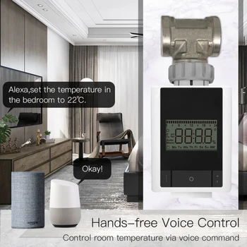 Tuya ZigBee 3.0 Smart Termostatas Šildytuvas TRV Termostatiniai Radiatorių Vožtuvų Valdymo Balsu Dirbti Su Alexa, Google Namų Protingo Gyvenimo App