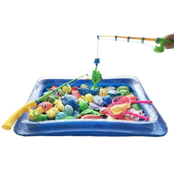 Tėvų-vaikų interaktyvus Vaikų Magnetiniai Žaislai, Žvejybos vandens baseinas Lazdele Ju Rinkinys, Vaikams, Vaikui, Modelis Žaisti Žvejybos Žaidimai, Lauko Žaislų