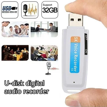 U-Disko Skaitmeninio Garso Diktofonas Rašiklis, USB Flash Drive, Diktofonas USB 2.0, Garso Įrašymo