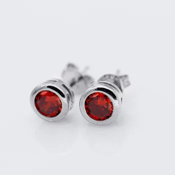 Uloveido Red Crystal Stud Uždara Auskarai Moterims, Auskarai su Akmens Earings Vestuvių Papuošalai Puošti Earing Dovanos EH88