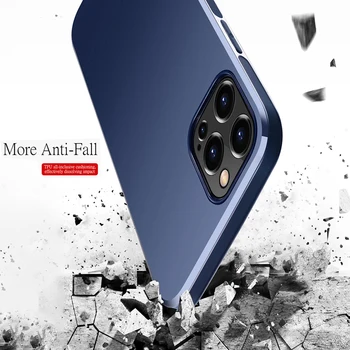 Ultra-plonas Magnetinio Automobilio Savininkas Atveju iPhone 12 11 Pro XS MAX XR X SE Minkšto Silikono TPU Apima, 