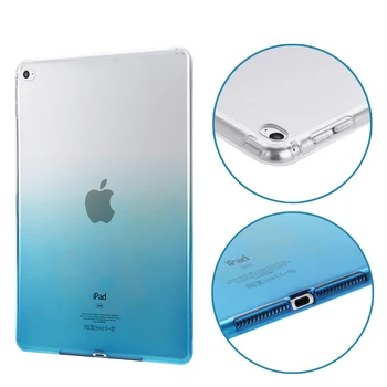 Ultra-plonas Tablet Case For iPad Oro 1 Air1 Atveju Suger Vaivorykštė Minkštos TPU A474 A1475 Dangtelis, Skirtas 