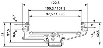 UM100-C ir UM100-D profilį koja konsolių bazės PCB turėtojas, PCB din bėgelio ,PCB vežėjas,PCB būsto