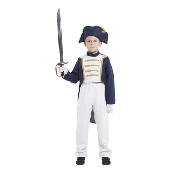 Umorden Fantasia Berniukai Napoleonas Cosplay Kostiumų Vaikams, Vaikams, Ispanijos, Jungtinės Karalystės Karinio Jūrų Laivyno Uniforma Helovinas Purim Karnavalą Disfrace