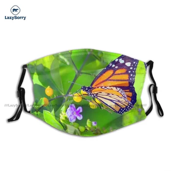 Uniques Kvėpuojantis Monarch Butterfly Veido Kaukė Mados Suaugusiųjų Poliesteris Veido Nagų Kaukė Su Filtrais