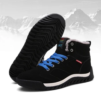 Unisex Sporto vyriški Sportbačiai Trekas Batai Vyrų Ir Moterų Žiemą Sneaker Medvilnės To Vaikščiojimo Batai Dydis 35-48 Žiemos Sneaker