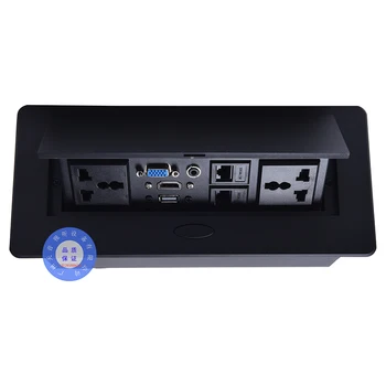 Universal plug darbalaukio lizdas/konferencijų kambarys POP-UP Lentelė lizdas cinko lydinys (skydo / VGA, audio, HDMI, USB tinklo sąsaja