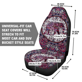 Universalus Dramblys Spausdinti Automobilio Priekinės Sėdynės Padengti 3D Spausdinimo Modelių Automobilius visą Pagalvėlė Tinka Daugumai Automobilių Gyvūnus, Automobilių Interjeras
