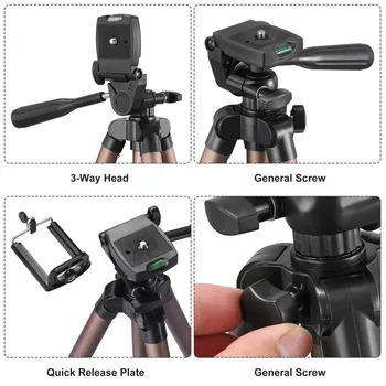 Universalus Nešiojamų Lengvas Trikojis Fotoaparato Trikojo Mobiliojo Telefono Profesionalus Trikojis Canon 