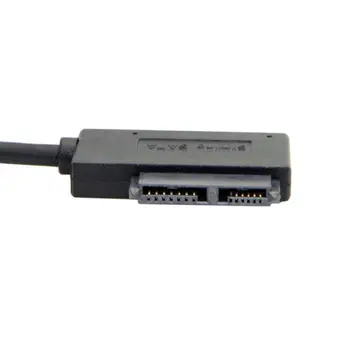 USB 3.0 7+6 13Pin Slimline SATA Nešiojamas CD/DVD ROM Optinis įrenginys Adapterio Kabelis