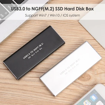 USB 3.0 Micro B 2 M. NGFF SSD Lauke Adapteris Išorinio Kietojo disko Disko Gaubto Atveju Caddy už 2230 2242 2260 2280
